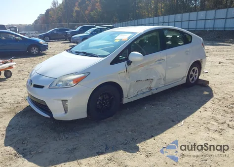2013 Toyota Prius Four из США, поврежденный, VIN JTDKN3DU7D5550216